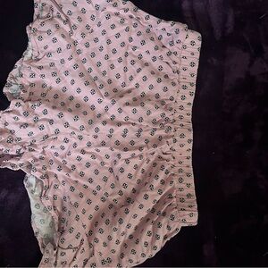 Pink Patterned Shorts